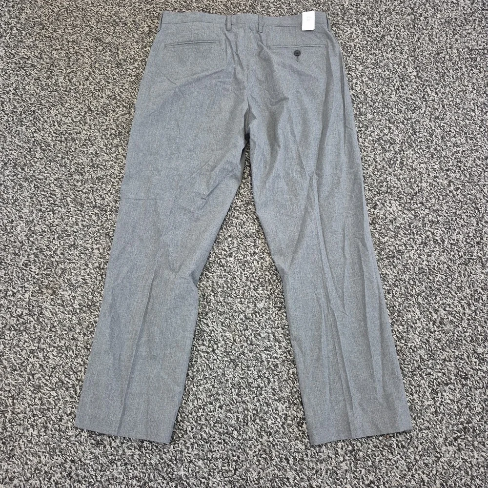 J. Crew Bedford Pants Mens 34x30 Gray Slim Fit Chino Khaki New Cotton